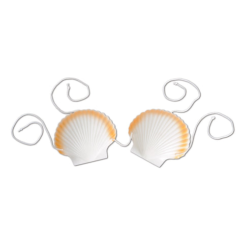 Plastic Shell Bikini Top, Size Adjustable