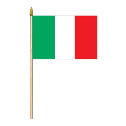 Italian Flag - Rayon, Size 4" x 6"