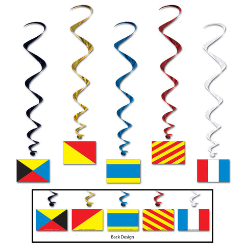 Nautical Flag Whirls, Size 3' 4"