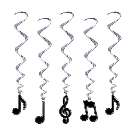 Musical Notes Whirls, Size 3'