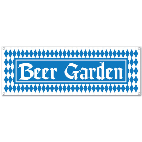 Beer Garden Sign Banner, Size 5' x 21"