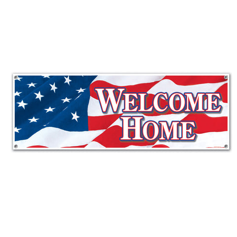 Welcome Home Sign Banner, Size 5' x 21"