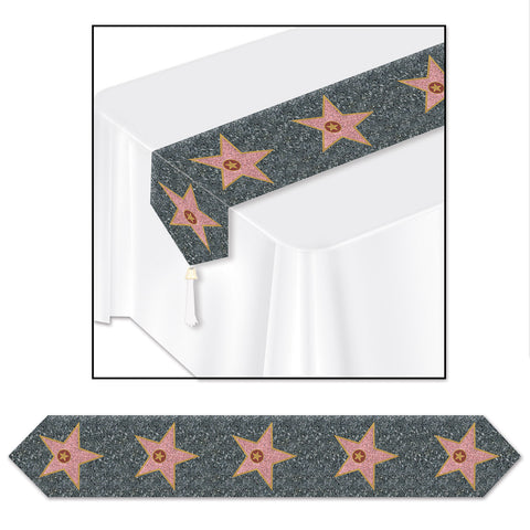 Printed  Star  Table Runner, Size 11" x 6'