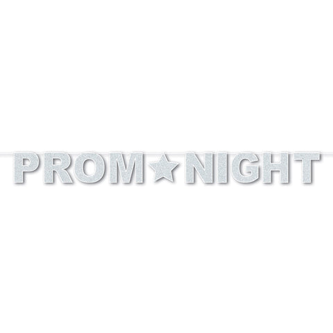 Glittered Prom Night Streamer, Size 8½" x 8'