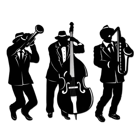 Jazz Trio Silhouettes, Size 17½"-18"