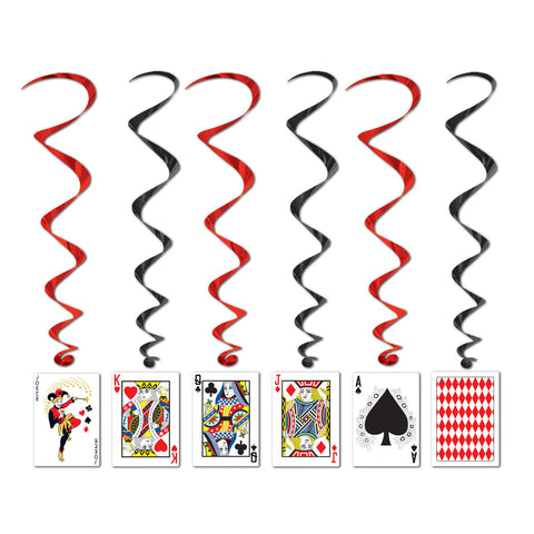 Playing Card Whirls, Size 3' 4"