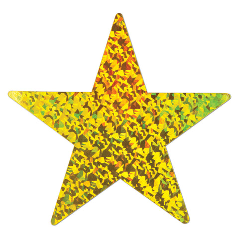 Prismatic Foil Star Cutout, Size 9"