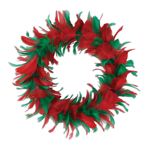 Feather Wreath, Size 8"