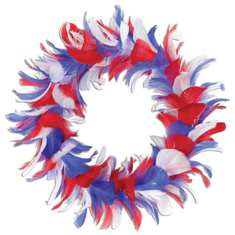 Feather Wreath, Size 8"