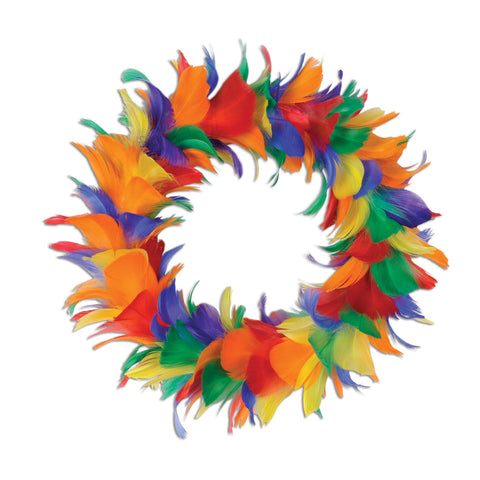 Feather Wreath, Size 12"