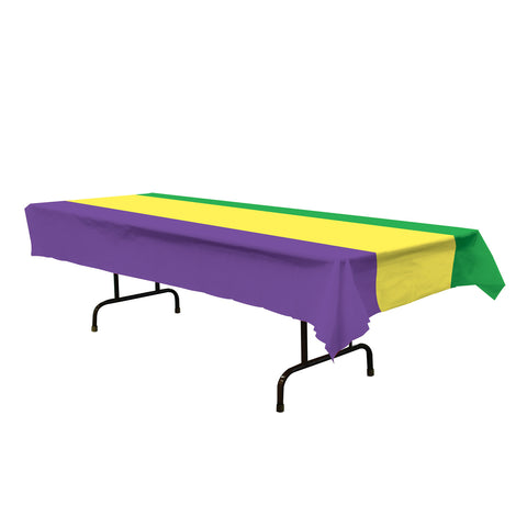 Mardi Gras Tablecover, Size 54" x 108"