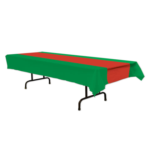 Red & Green Tablecover, Size 54" x 108"
