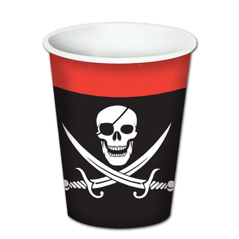 Pirate Beverage Cups, Size 9 Oz