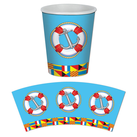 Nautical Beverage Cups, Size 9 Oz