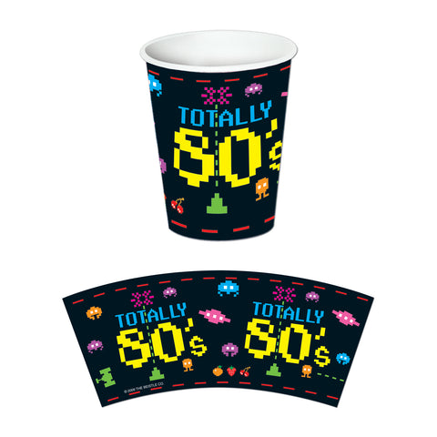 80's Beverage Cups, Size 9 Oz