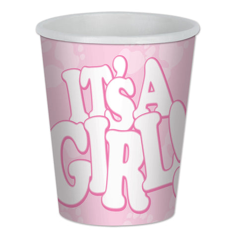 It's A Girl! Beverage Cups, Size 9 Oz