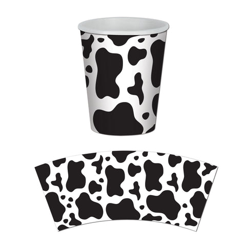Cow Print Beverage Cups, Size 9 Oz