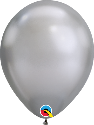 Globos de 11" Chrome Latex Plata (silver) pk. 100 un.
