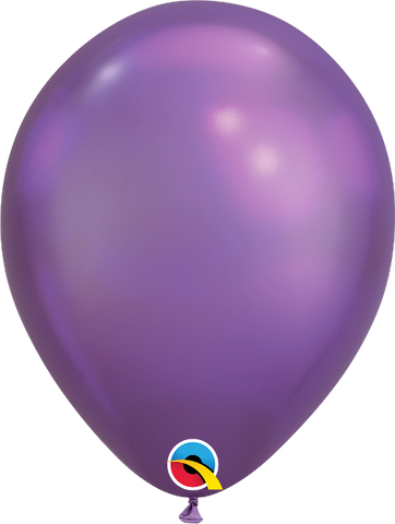 Globos de 11" Chrome Latex Morado (Purple) pk. 100 un.