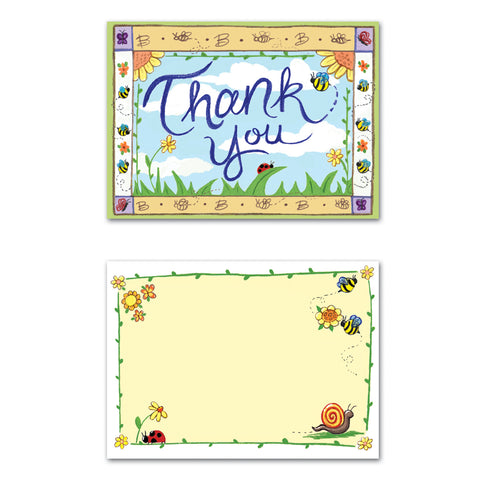 B Is For Baby Thank You Notes, Size 4" x 5½"