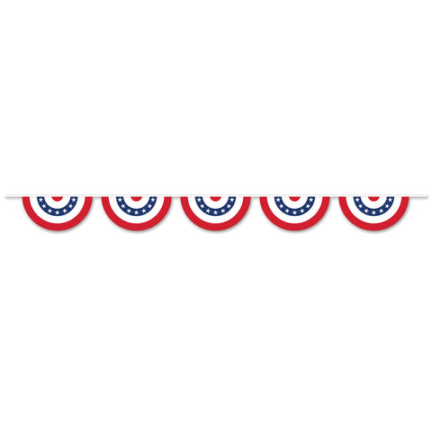 Patriotic Bunting Banner, Size 11" x 12'