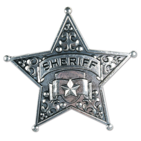 Metal Sheriff Badge, Size 2½"