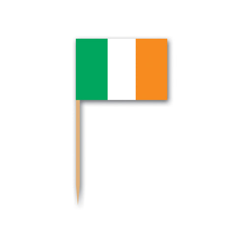 Irish Flag Picks, Size 2½"