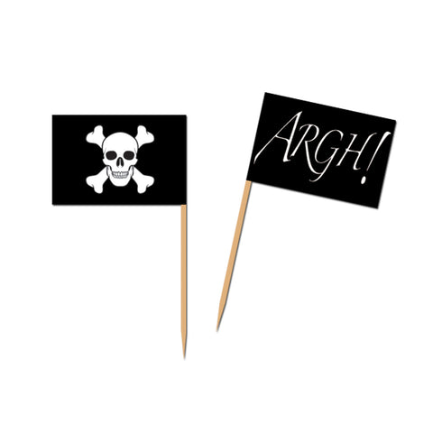 Pirate Flag Picks, Size 2½"