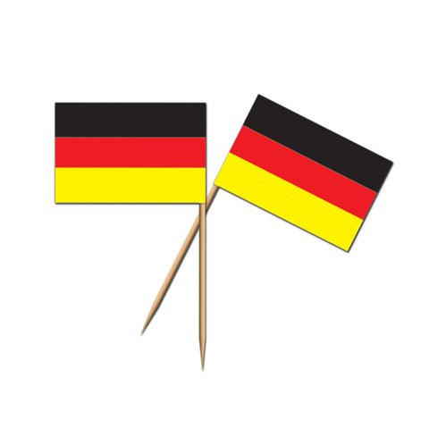German Flag Picks, Size 2½"