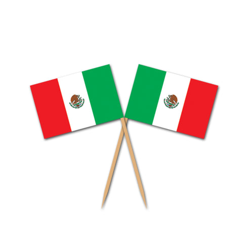 Mexican Flag Picks, Size 2½"