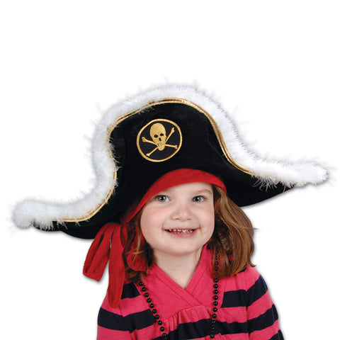 Plush Pirate Captain's Hat - Child