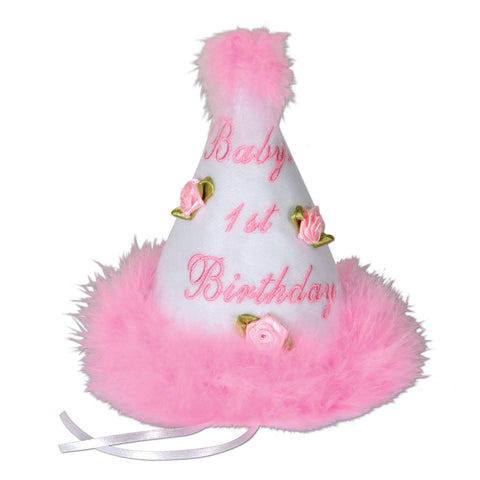 Baby's 1st Birthday Cone Hat, Size 6½"