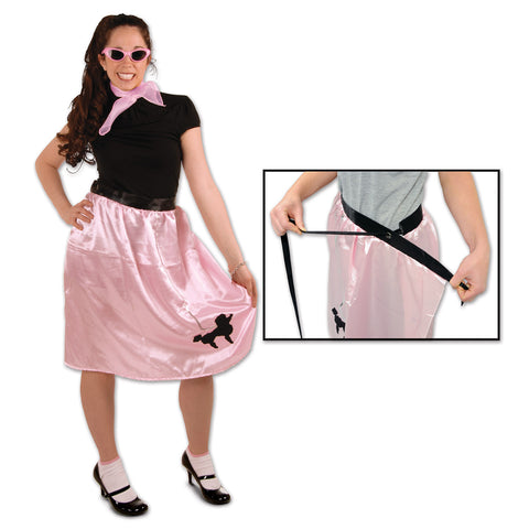 Wrap-Around Poodle Skirt, Size Adjustable