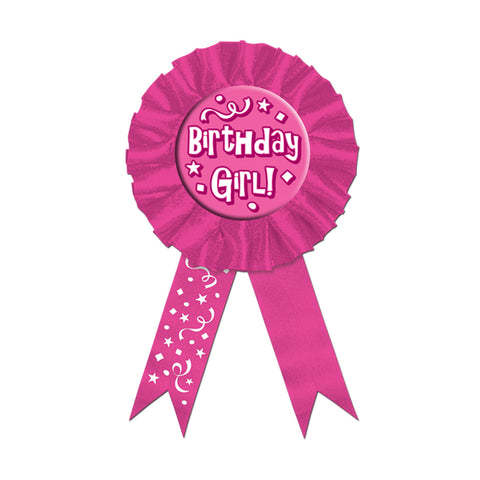 Birthday Girl! Award Ribbon, Size 3¾" x 6½"