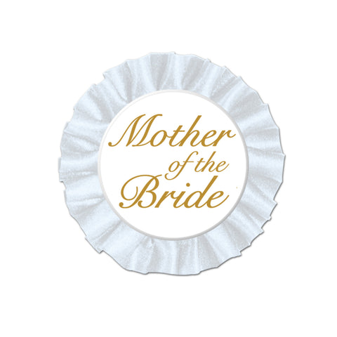 Mother Of The Bride Satin Button, Size 3½"