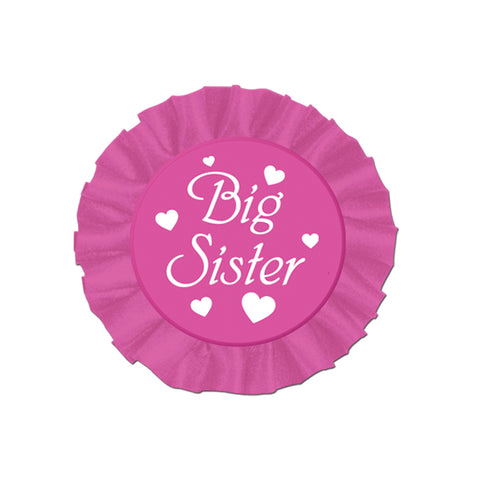 Big Sister Satin Button, Size 3½"