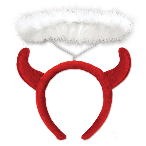 Devil Horns Headband w/Halo