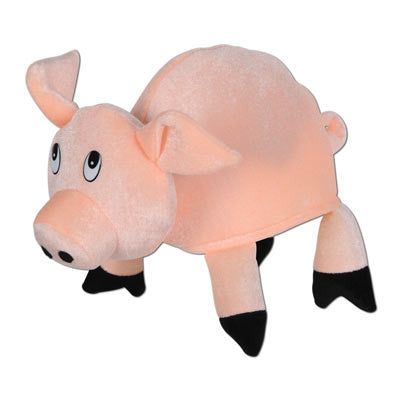 Plush Pig Hat
