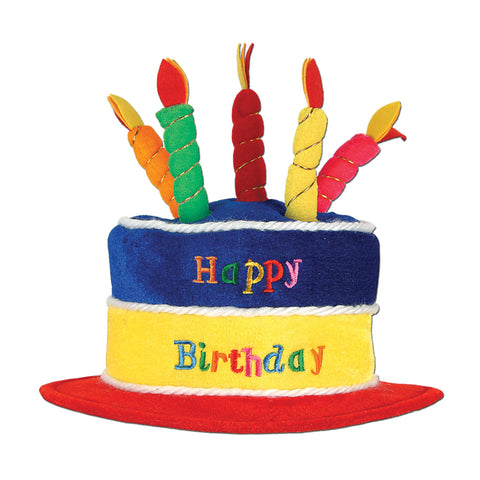 Plush Birthday Cake Hat