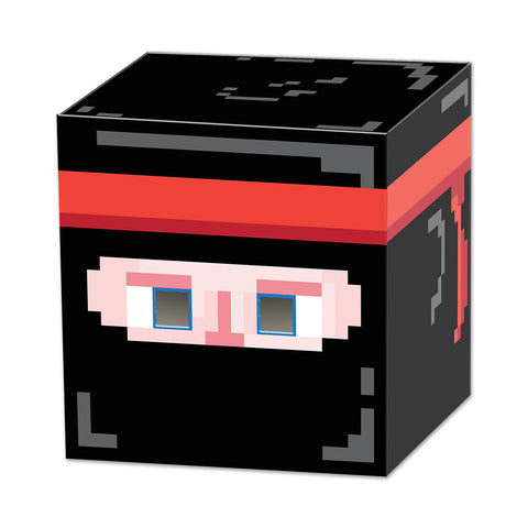 Ninja 8-Bit Box Head, Size 9" x 9"