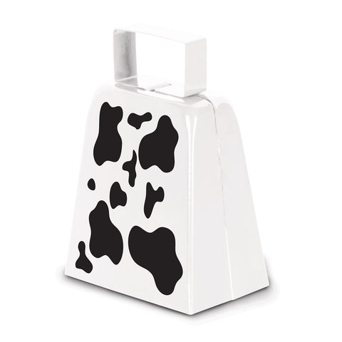 Cow Print Cowbell, Size 4"