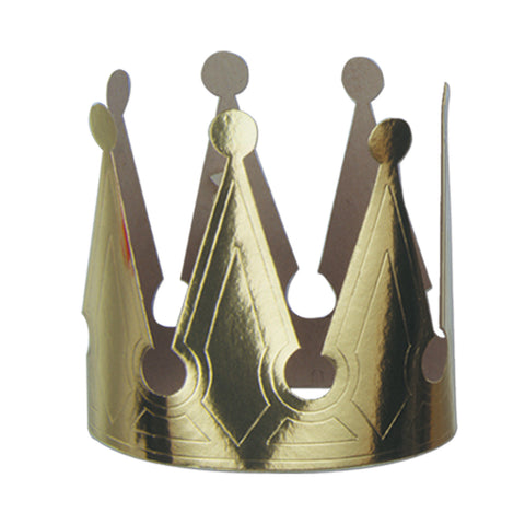 Gold Foil King's Crown, Size 6½"