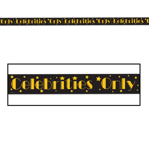 Celebrities Only Party Tape, Size 3" x 20'