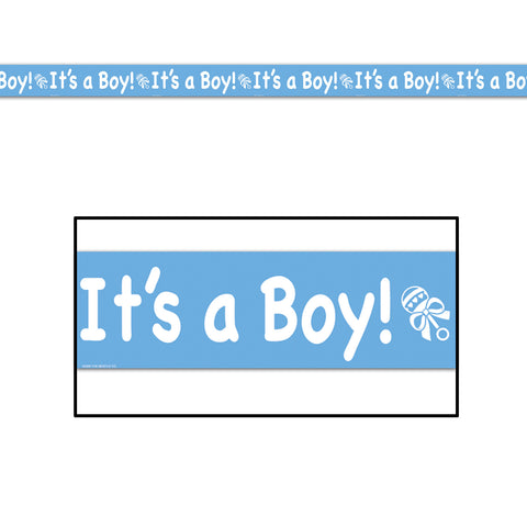 It's A Boy! Party Tape, Size 3" x 20'