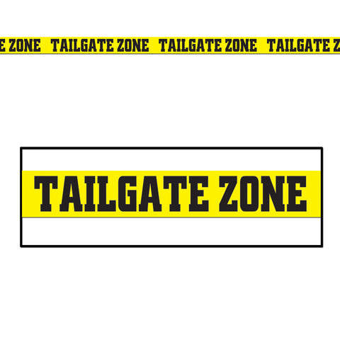 Tailgate Zone Party Tape, Size 3" x 20'