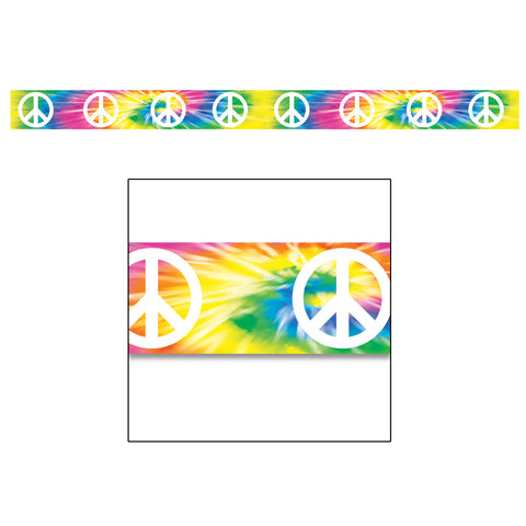 Peace Sign Party Tape, Size 3" x 20'