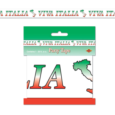 Viva Italia Party Tape, Size 3" x 20'