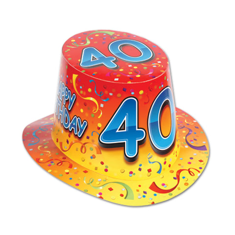Happy  40  Birthday Hi-Hat
