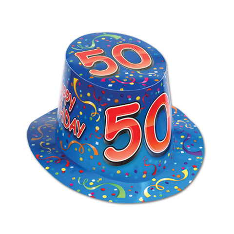 Happy  50  Birthday Hi-Hat