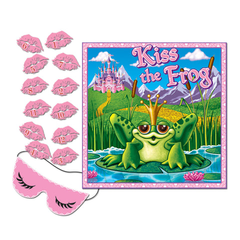 Kiss The Frog Party Game, Size 18½" x 18½"